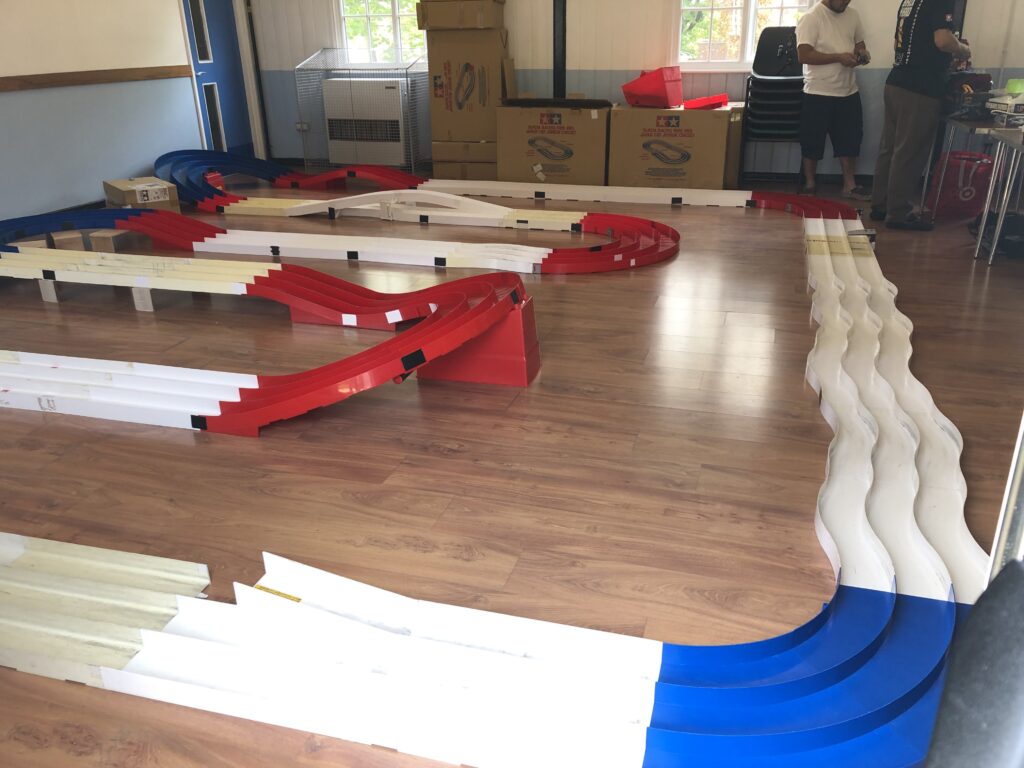 The track layout (starting line) at the Mini 4WD B-MAX GP London May 2025 event