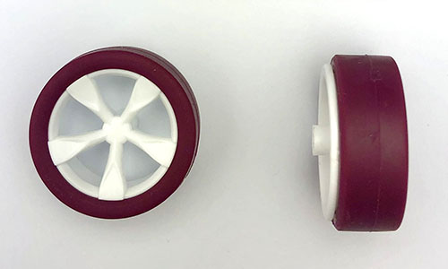 Picture of a Tamiya Mini 4WD Low Profile Low Friction Maroon