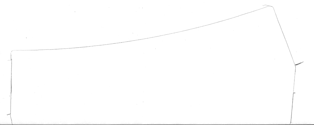 Tamiya Mini 4WD Junior Circuit 20 Degree Bank Approach track side outline trace